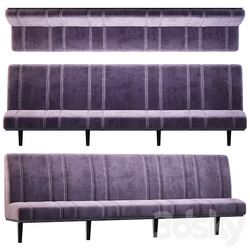 Sofa for restaurant cafe bar 3D Models 