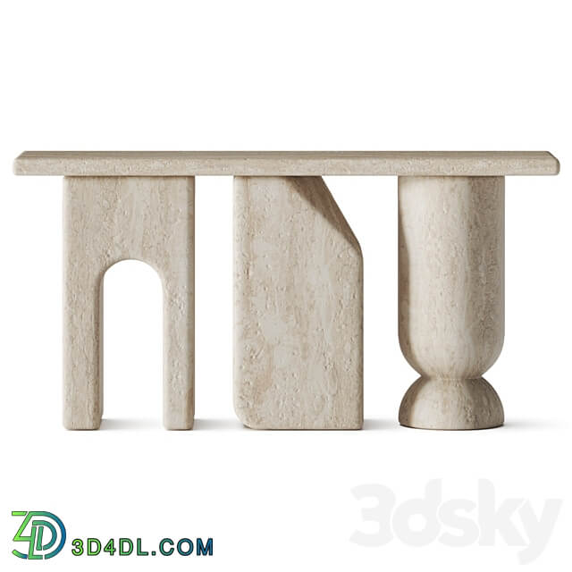 RDLC Latt Marble Console Table 3D Models