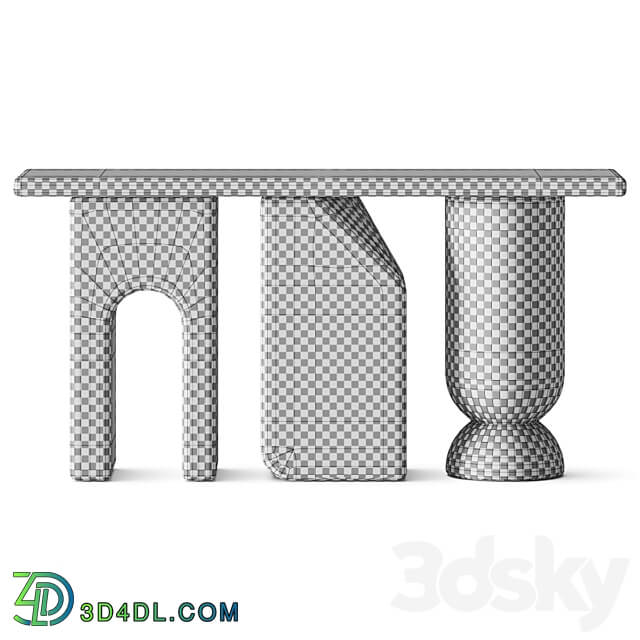 RDLC Latt Marble Console Table 3D Models