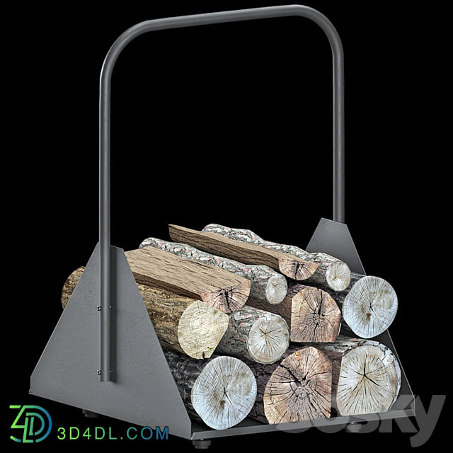 firewood stand 3D Models