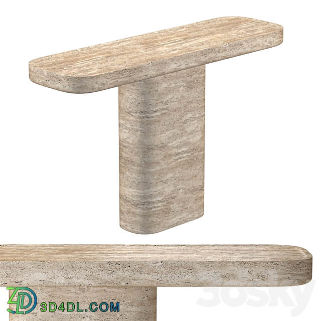 VITOLO CARVED CONSOLE TABLE 3D Models