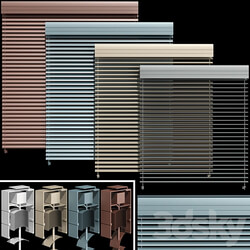 Metal blinds for windows and doors Metal blinds for windows and doors 3D Models 