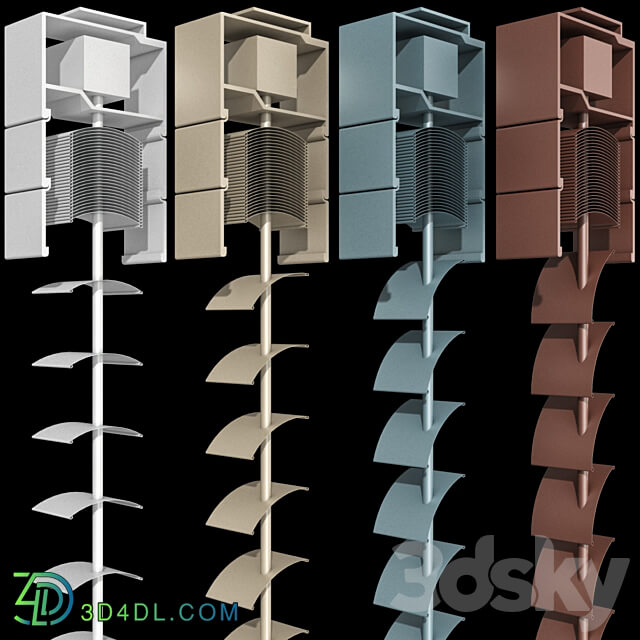 Metal blinds for windows and doors Metal blinds for windows and doors 3D Models