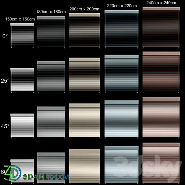 Metal blinds for windows and doors Metal blinds for windows and doors 3D Models