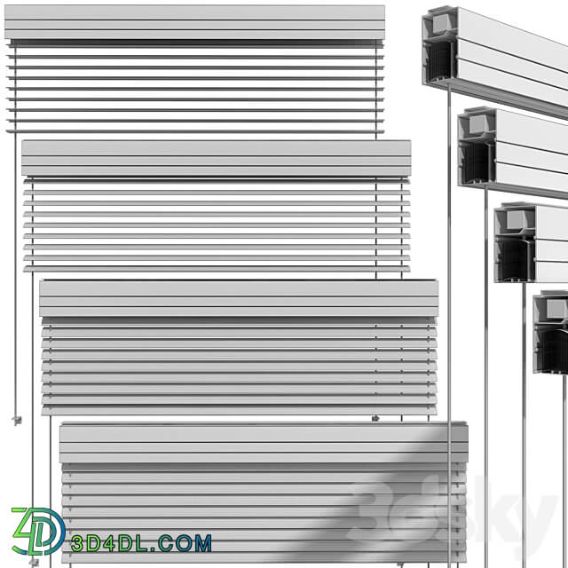 Metal blinds for windows and doors Metal blinds for windows and doors 3D Models