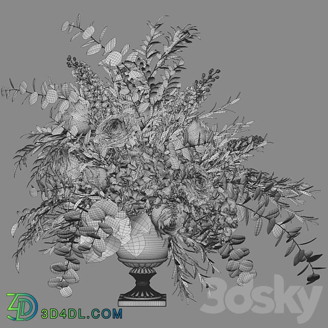 Flower Set 038 Big 3D Models