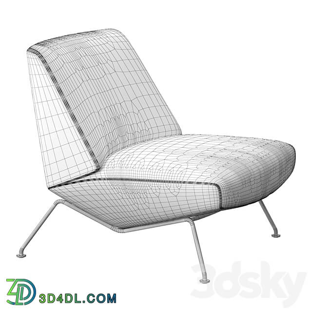 The Sleek armchair by Bonaldo 3D Models