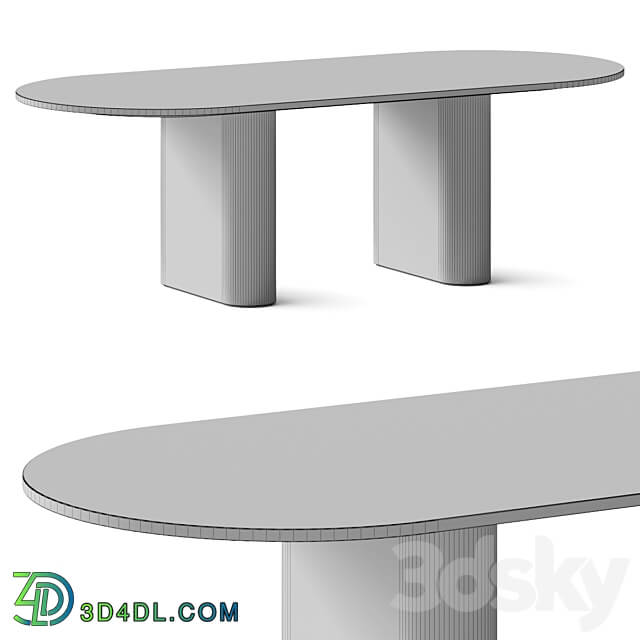 Arco Kami Oval 1 Dining 3D Models