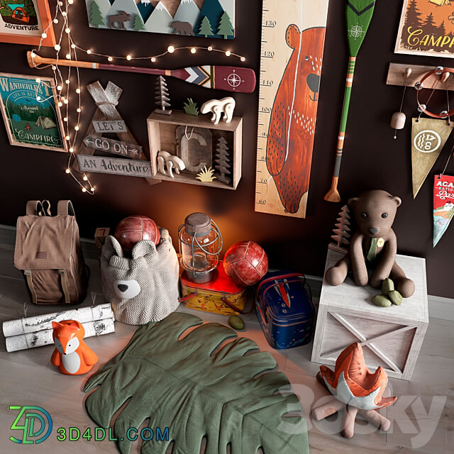 Decor set for children 39 s rooms Miscellaneous 3D Models