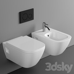 Wall hung toilet Geberit Renova Plan 3D Models 