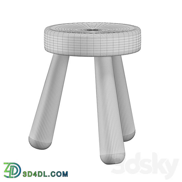 STOOL INGVAR HILDINGSSON 1940 3D Models