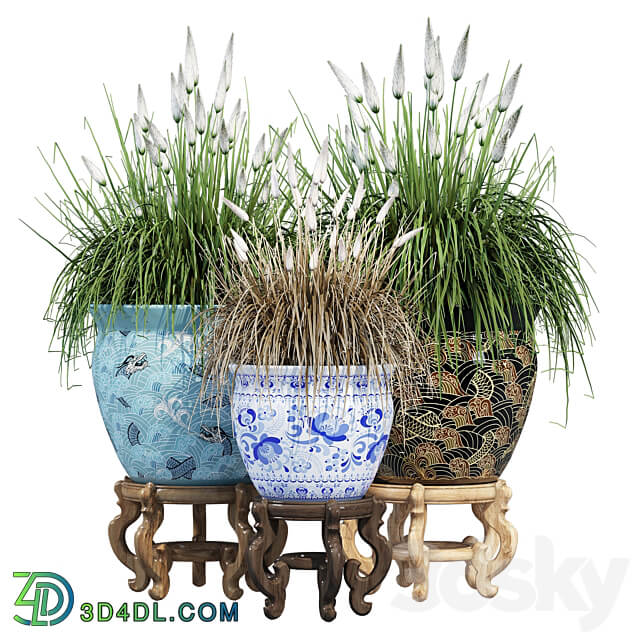 Porcelain grass 3D Models