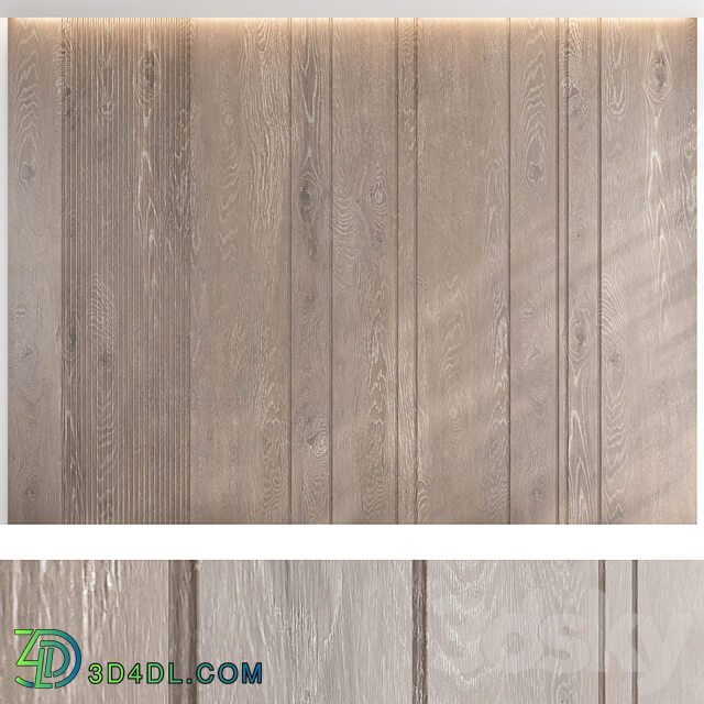 Wood panel set v01 3D Models