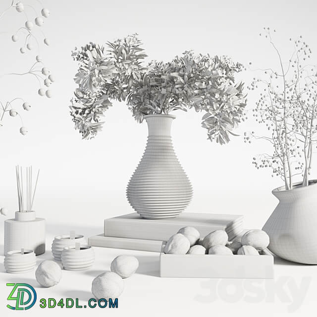 Decorative set 01 3D Models