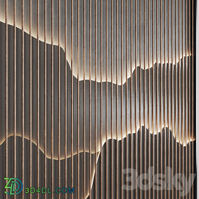 Decorative wall panel 9 3D Models