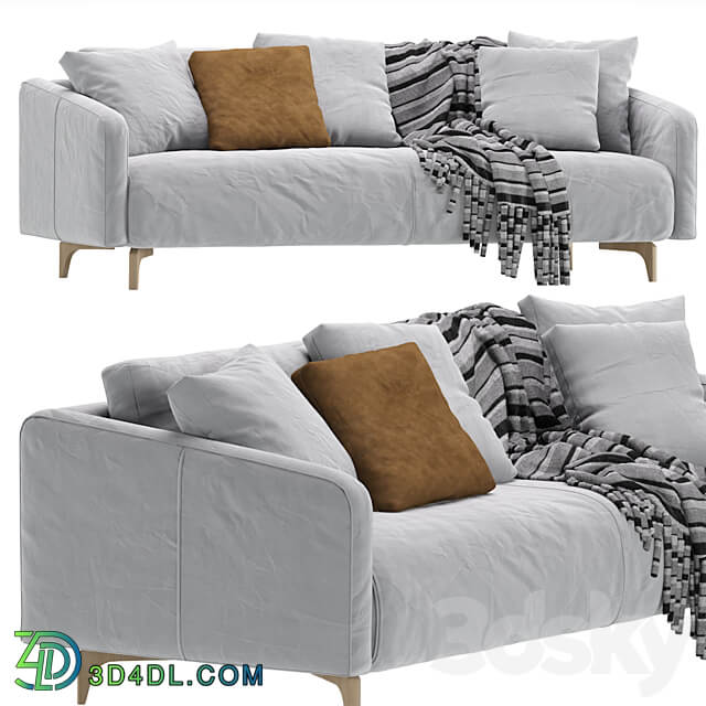 Sofa Ljeri Barhat Beige By Divan.ru Sofa Ljeri 3D Models