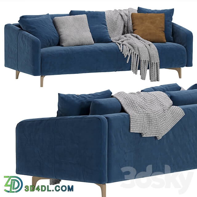 Sofa Ljeri Barhat Beige By Divan.ru Sofa Ljeri 3D Models