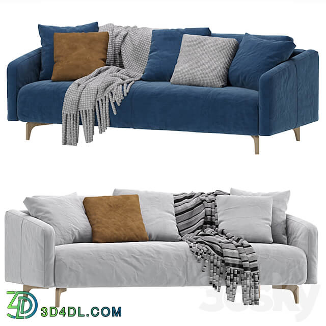 Sofa Ljeri Barhat Beige By Divan.ru Sofa Ljeri 3D Models