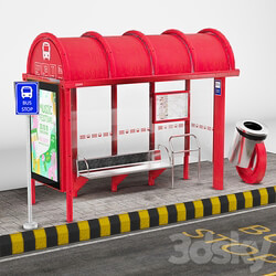 BUS STOP 01 3D Models 