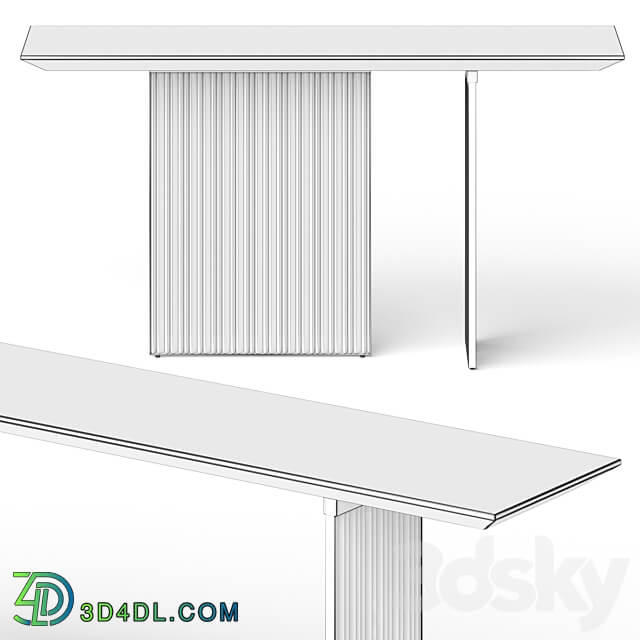 Reflex Monolite Console Table 3D Models