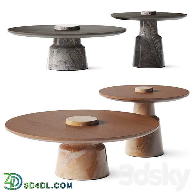 Tacchini Mill Coffee Tables 3D Models