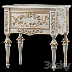 roberto giovannini night stand with laurel carving art 684PL Sideboard Chest of drawer 3D Models 