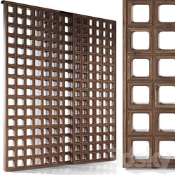 BOGART Decorative sliding partition from Mezzo 3D Models 