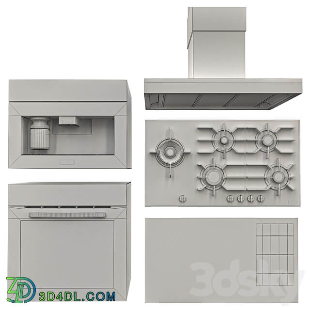 Miele Kitchen Appliances 2 3D Models