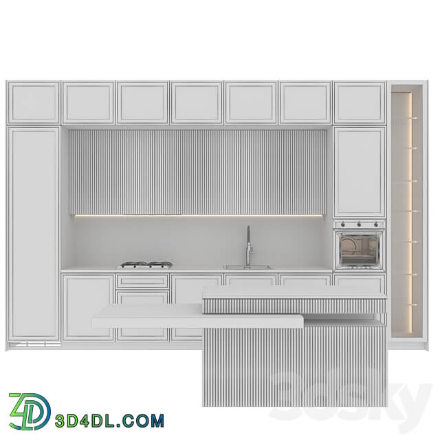 kitchen modern159smge set Kitchen 3D Models