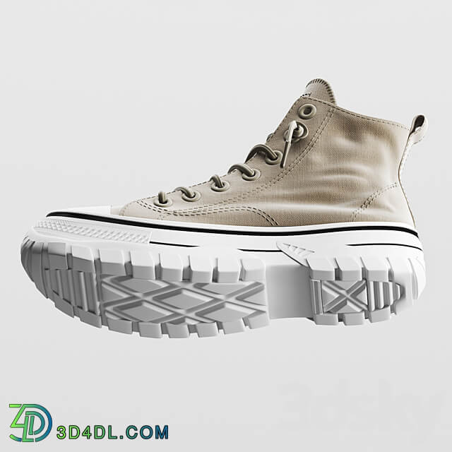 Casual high top Footwear 3D Models