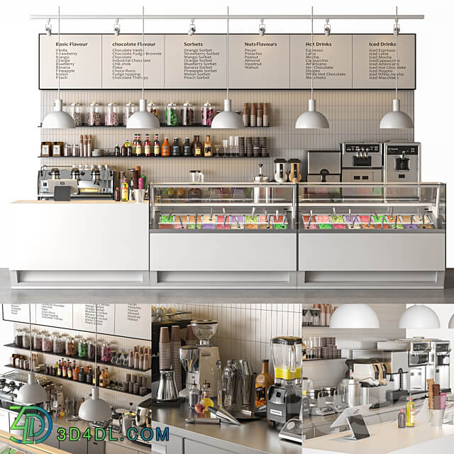 Ice Cream Shop 3D Models