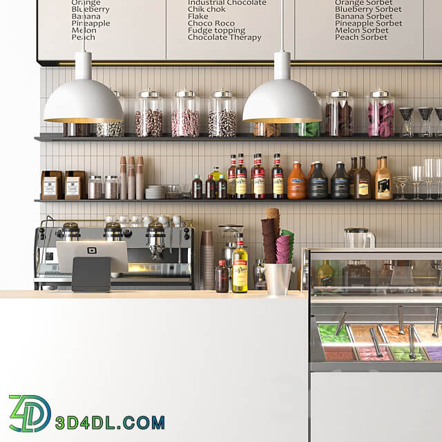 Ice Cream Shop 3D Models