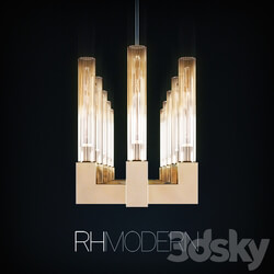 RH Cannele Linear Chandelier 54 quot Pendant light 3D Models 