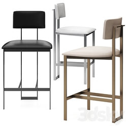 Landon II Counter Stool Cream 3D Models 