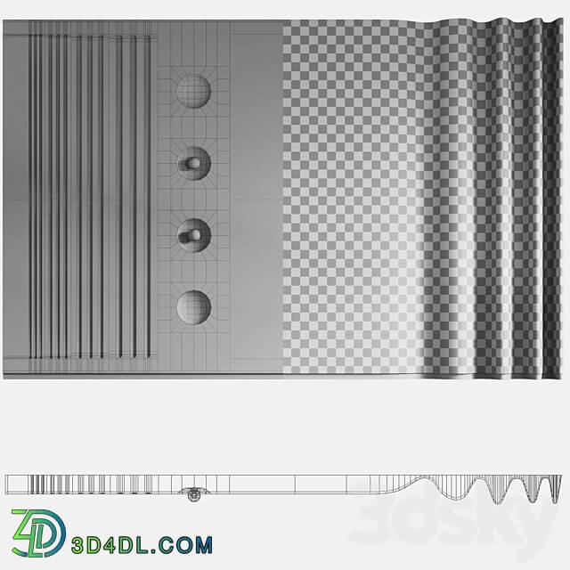 Decorative wall panel 14 3D Models