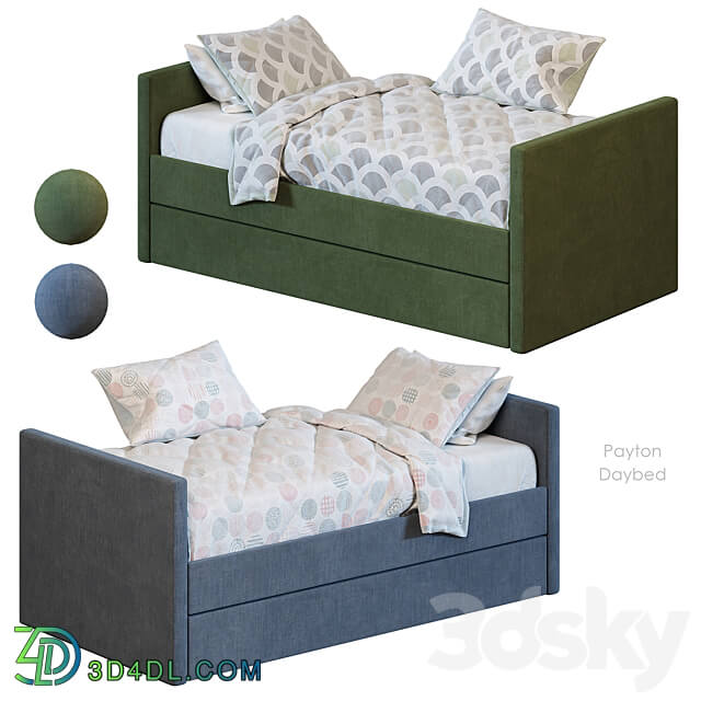 Payton bed West Elm 3D Models