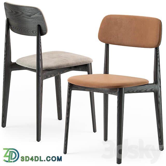 Poliform Curve dining chair 3D Models