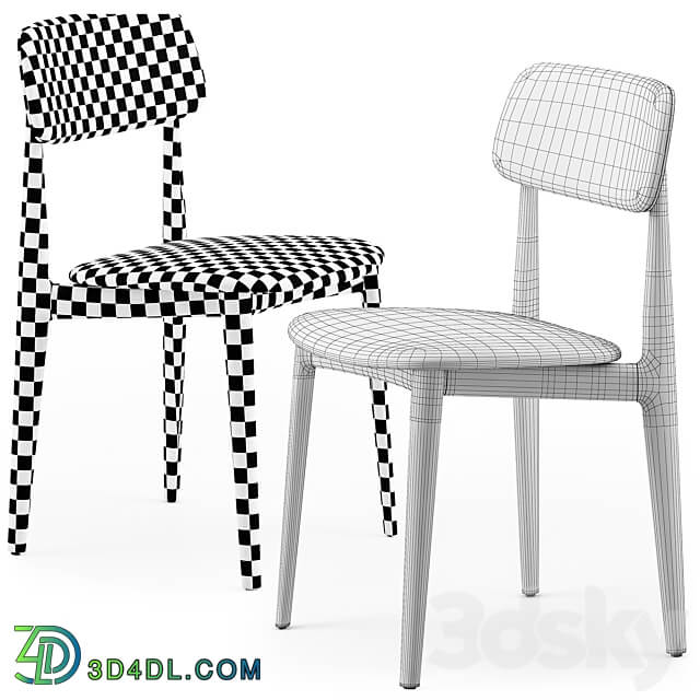 Poliform Curve dining chair 3D Models