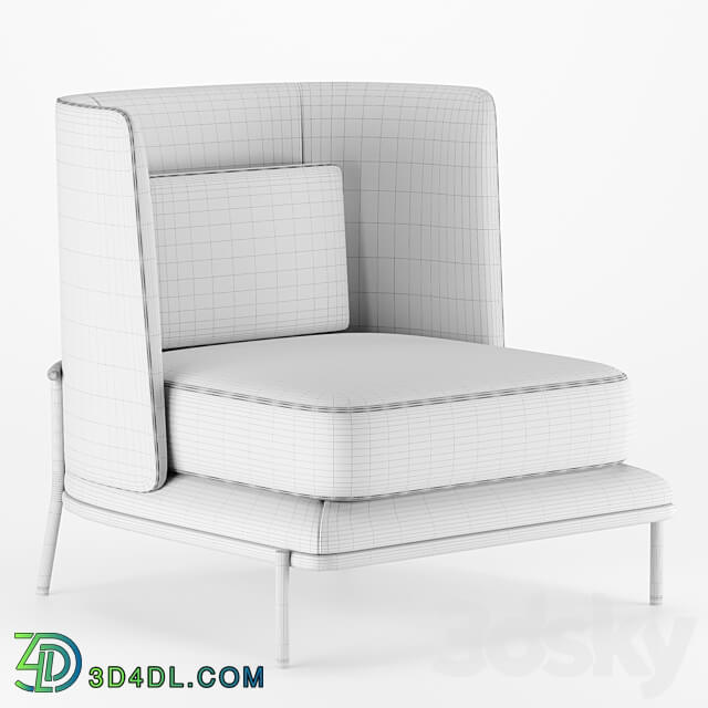 Gae Armchair by Aster 3D Models