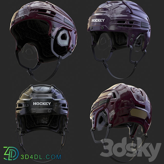 HOCKEY Helmet 3D Models