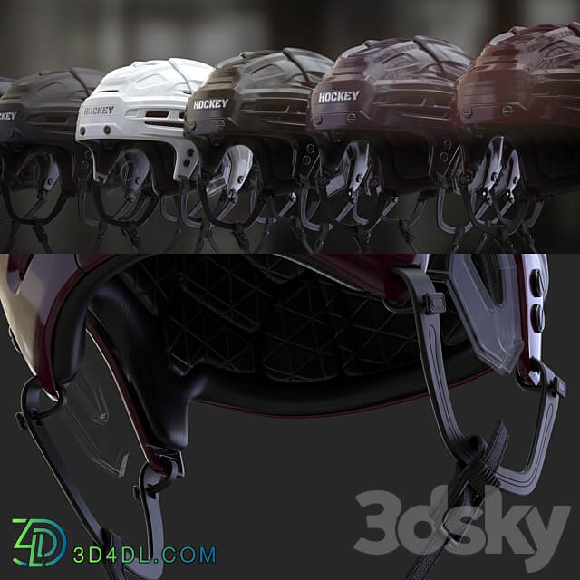 HOCKEY Helmet 3D Models