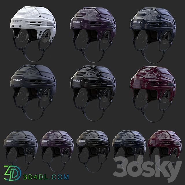 HOCKEY Helmet 3D Models