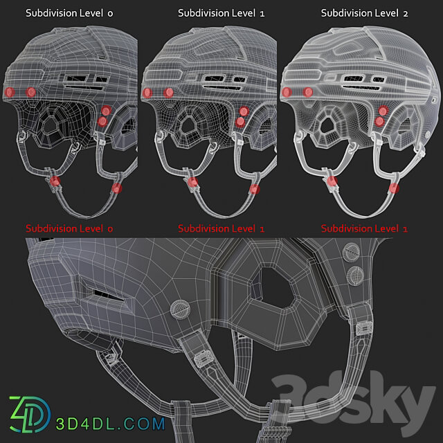 HOCKEY Helmet 3D Models