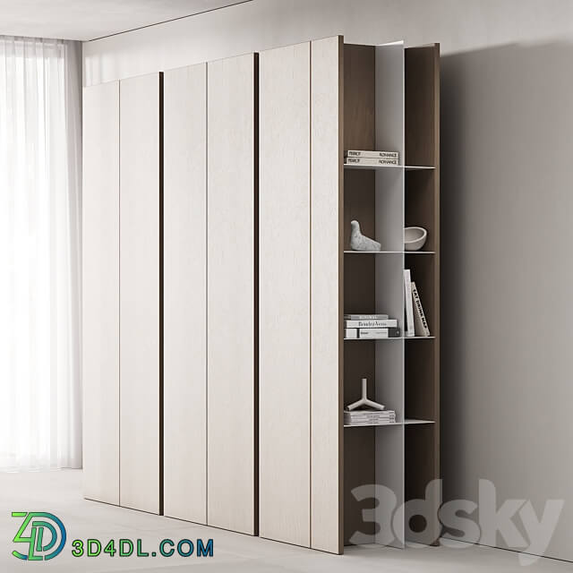 171 cabinet furniture 03 modern cupboard with decor 01 Wardrobe Display cabinets 3D Models