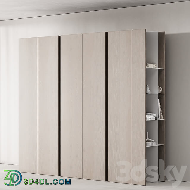 171 cabinet furniture 03 modern cupboard with decor 01 Wardrobe Display cabinets 3D Models