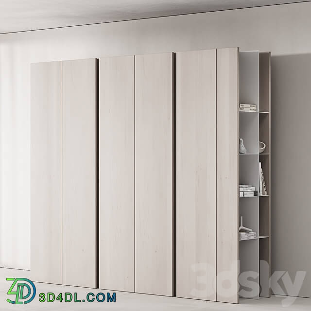 171 cabinet furniture 03 modern cupboard with decor 01 Wardrobe Display cabinets 3D Models