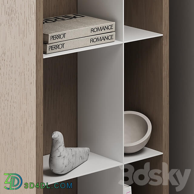 171 cabinet furniture 03 modern cupboard with decor 01 Wardrobe Display cabinets 3D Models