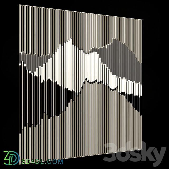 Decorative partition 024 3D Models