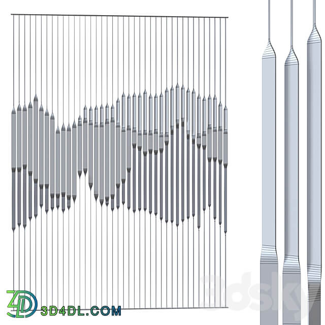 Decorative partition 024 3D Models