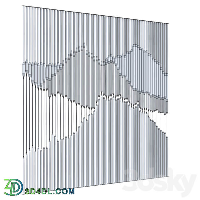 Decorative partition 024 3D Models